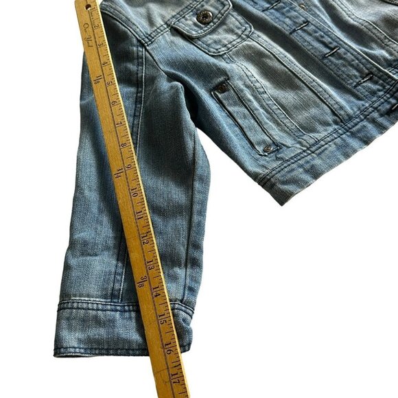 Ci Sino Youth Denim Jean Jacket Size Small Sku 1500 - Picture 8 of 13